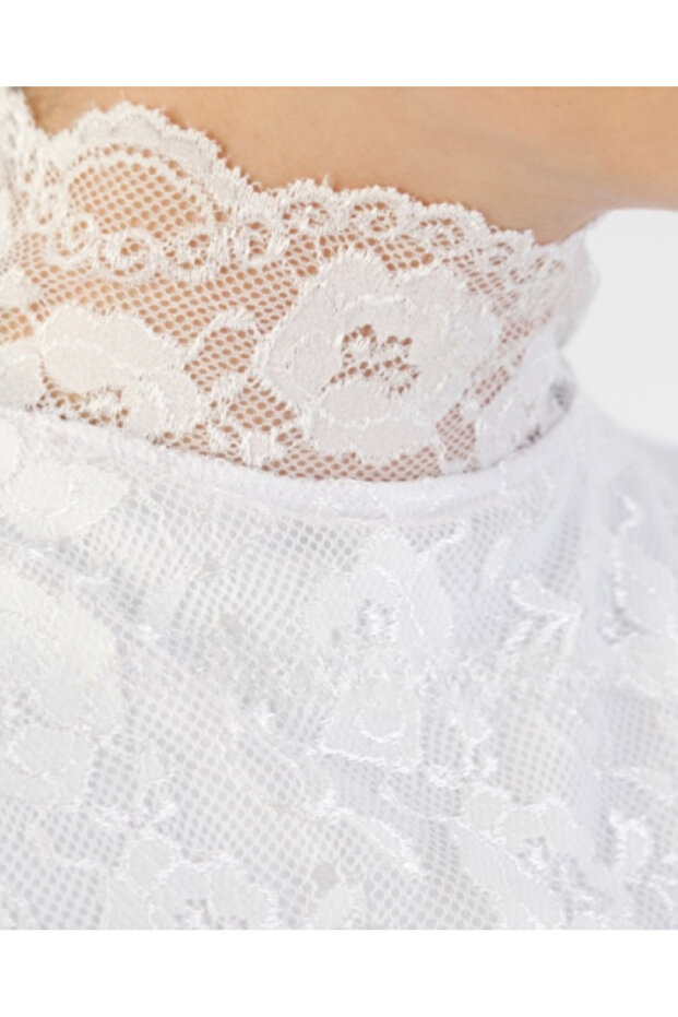 Dantelli Boyunluk - Beyaz - 2