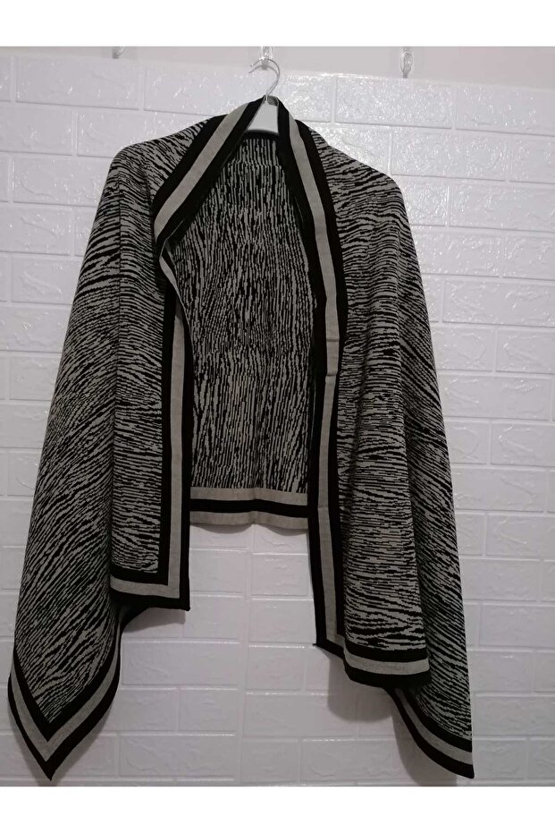 1. kalite, örme soft triko panço / şal - 1