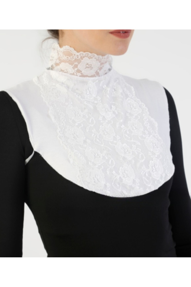 Dantelli Boyunluk - Beyaz - 1
