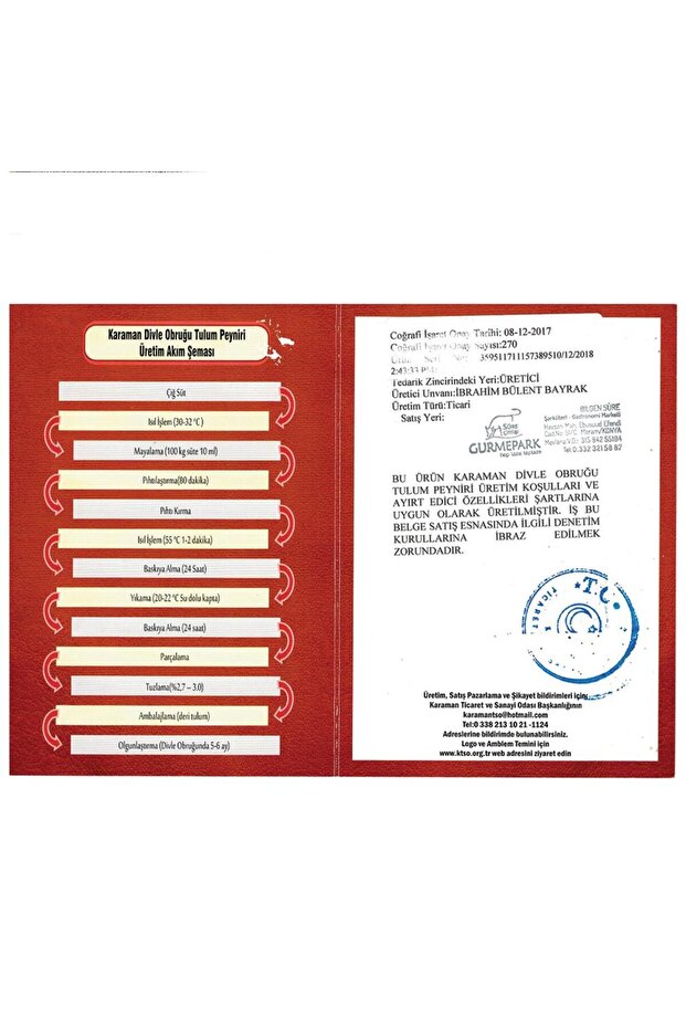 Karaman Divle Obruk Tulum Peyniri 1000 g e - 8