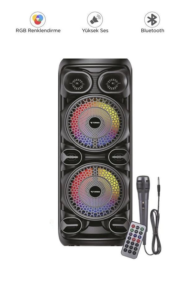 Taşınabilir Bluetooth Hoparlör Uzaktan Kontrol Ve Mikrofonlu D28 - 1