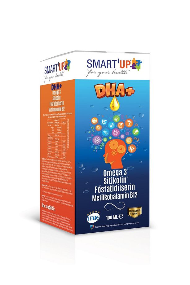 Sitikolin Dha Omega 3 Ve Fosfatidilserin Iceren Balık Yağı B12 ( 100 ml ) - 1