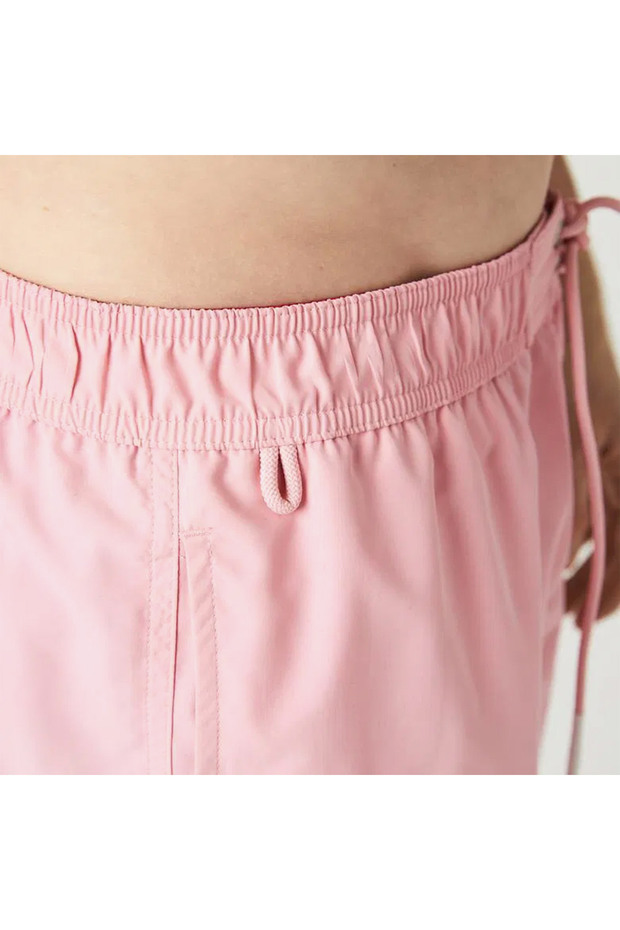 Erkek Baskılı Pembe Mayo Şort - 5