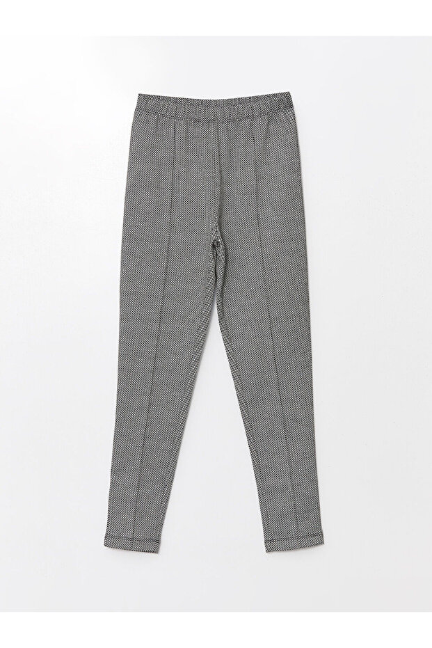 Kids Mixed Elastic Waist Patterned Girls' Leggings Pants