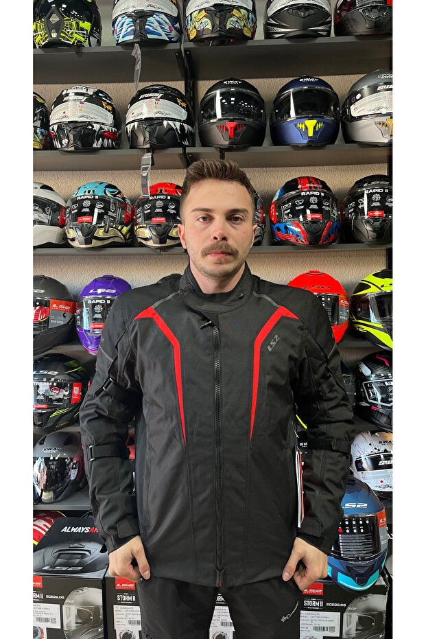 Sepang Coat Black-Red