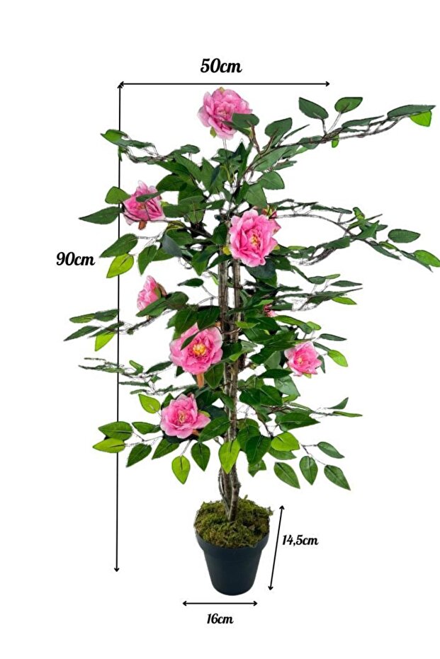 Yapay Ağaç Pembe Nilüfer Ağacı 90cm - 2