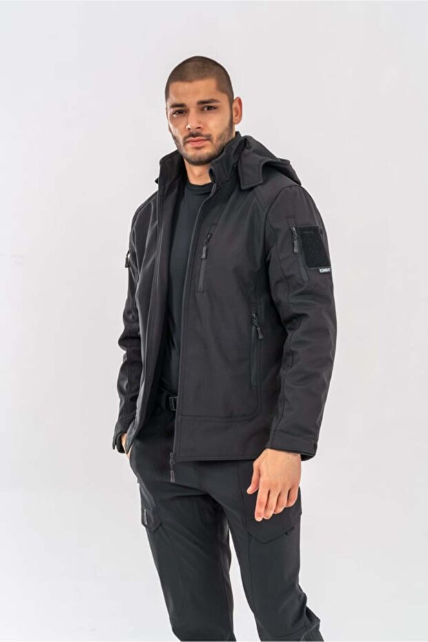 Tactical Outdoor Tactical Water and Windproof Softjell Coat Biker Coat - 305C