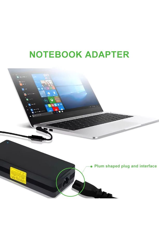 3 Metre Notebook Laptop Şarj Adaptörü C5 3lü Yonca 3 Pinli Dizüstü Bilgisayar Power Güç Kablosu - 4
