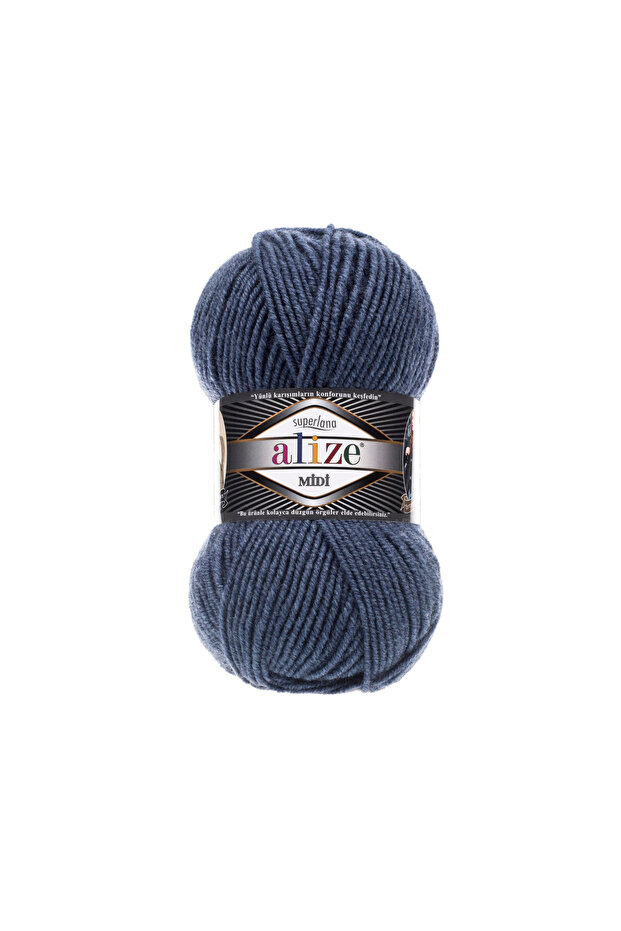 5 Adet Midi Alize Süperlana Midi Orta Kalın Yünlü İplik 100 gr. 170 mt.203 - 3