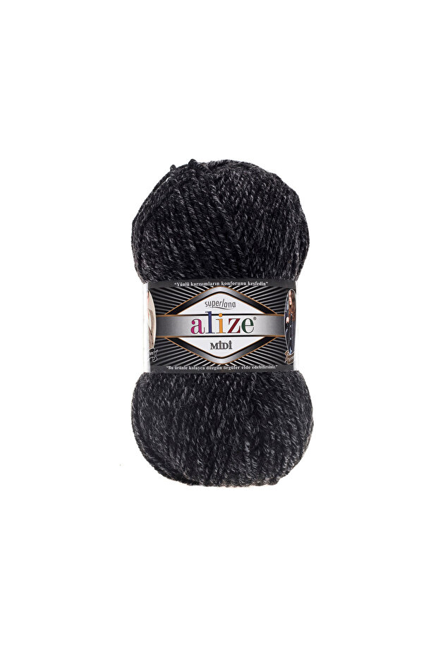 5 Adet Midi Alize Süperlana Midi Orta Kalın Yünlü İplik 100 gr. 170 mt.800 - 3