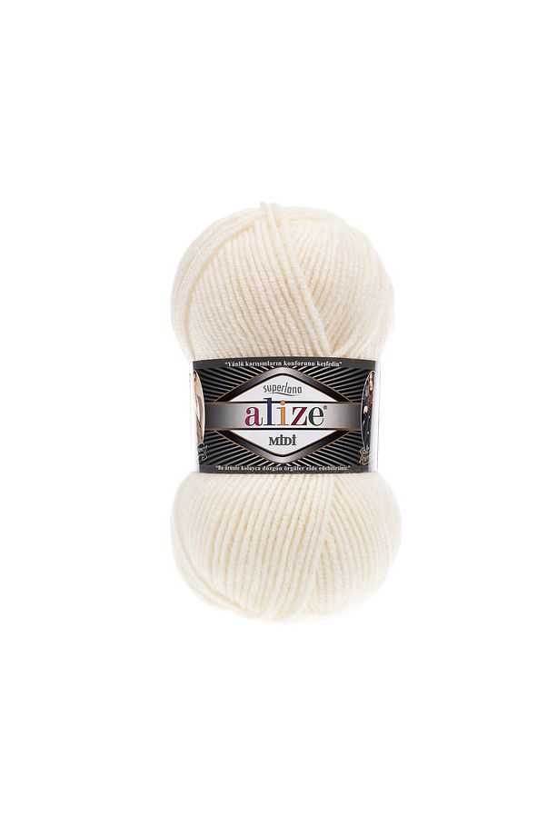 5 Adet Midi Alize Süperlana Midi Orta Kalın Yünlü İplik 100 gr. 170 mt.62 - 3