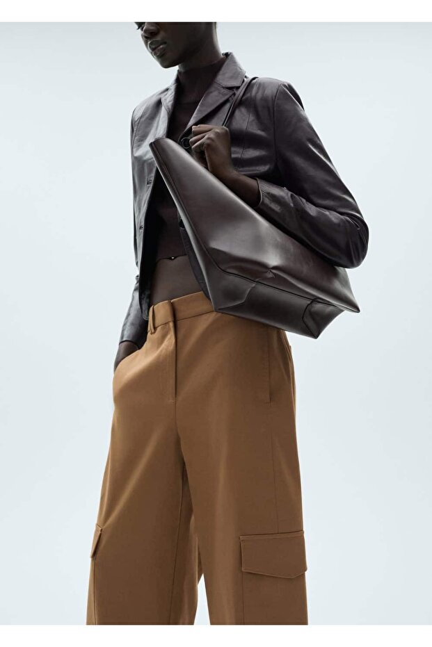 Pamuklu kargo pantolon - 5