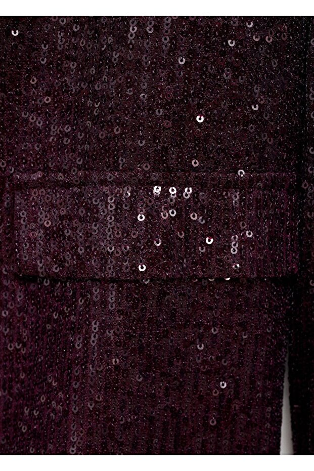 Payetli blazer ceket - 8