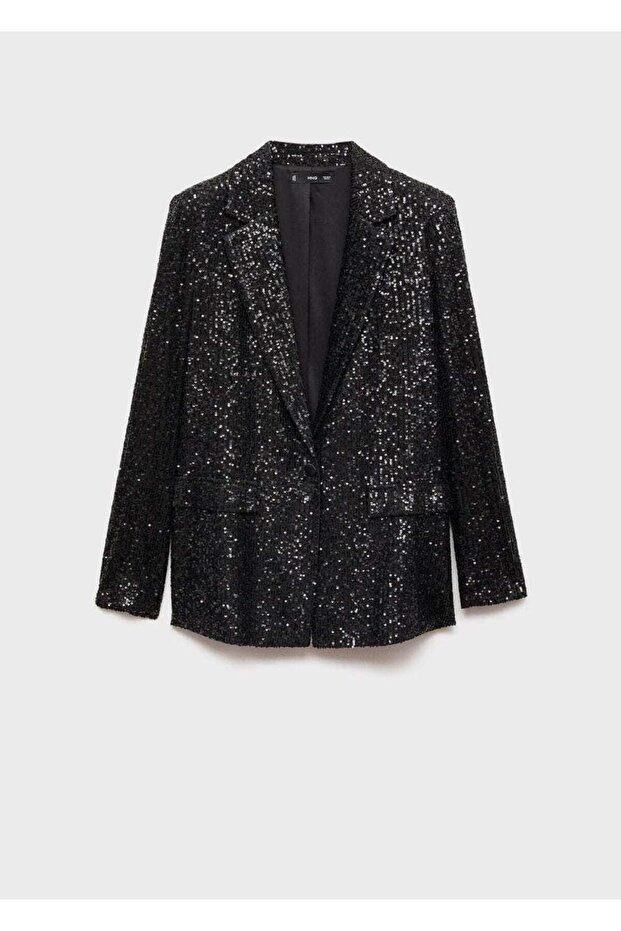 Payetli blazer ceket - 3