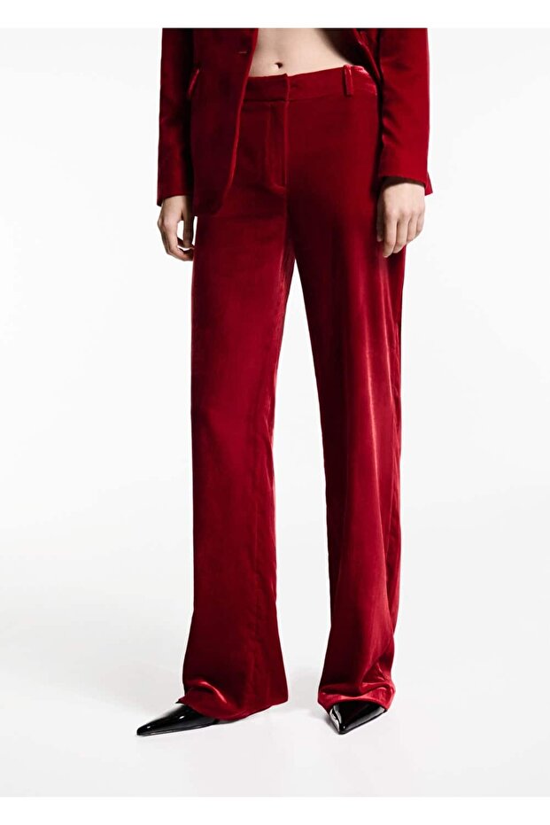 Kadife kumaş pantolon - 1