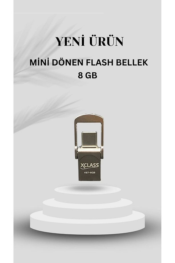 8GB  Type-c Ve Usb Flash Bellek Otg Çift Giriş Premium Mini - 1