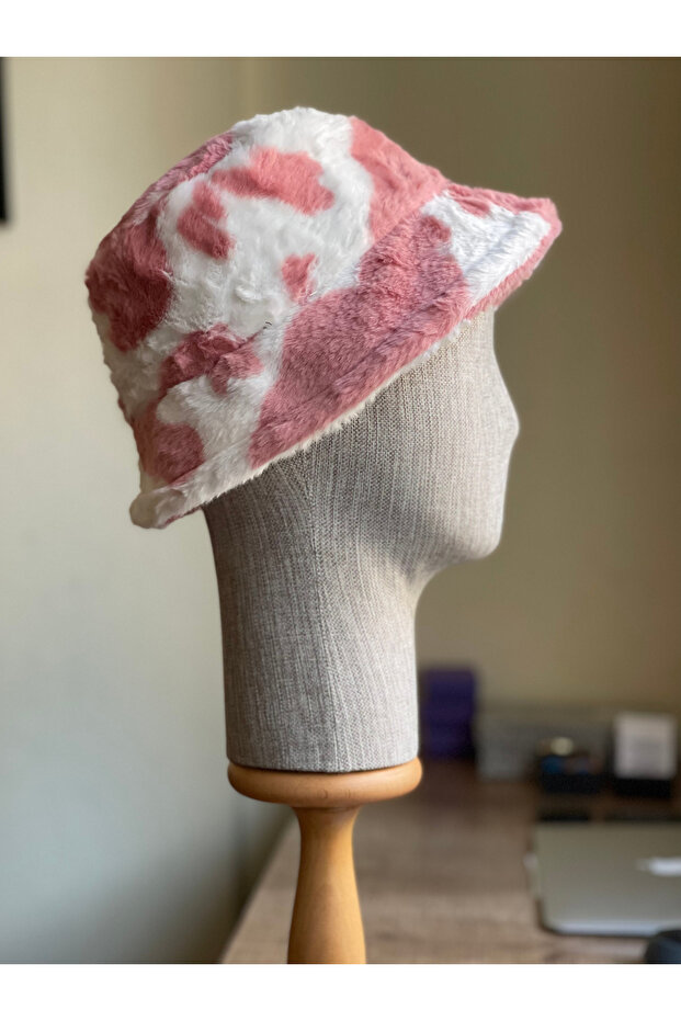Unisex Bucket Model Fisherman Colorful Patterned Bucket Hat Plush Hat