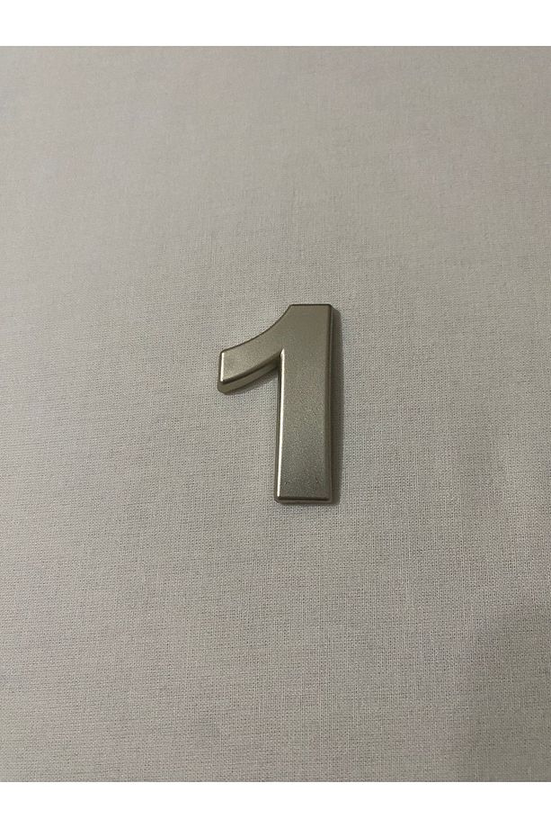 1 (BİR) NUMARA Yapışkanlı Daire Bina Villa Kapı Numarası SARI GOLD 4 CMx5CM NO:1 PLASTİK - 1