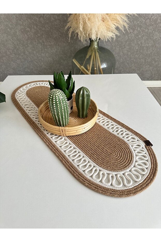 Jute, Wicker, Runner, American Service, Souple, Table Cover, Coffee Table Cover, Decor, Respirator