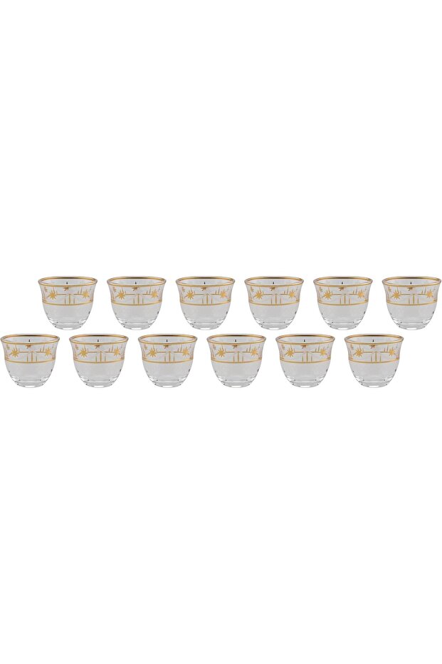12PCS GLASS CAWA CUP SET