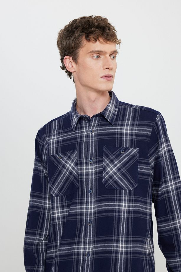 Regular Fit Normal Kesim %100 Pamuk Çok Renkli Gömlek - 4