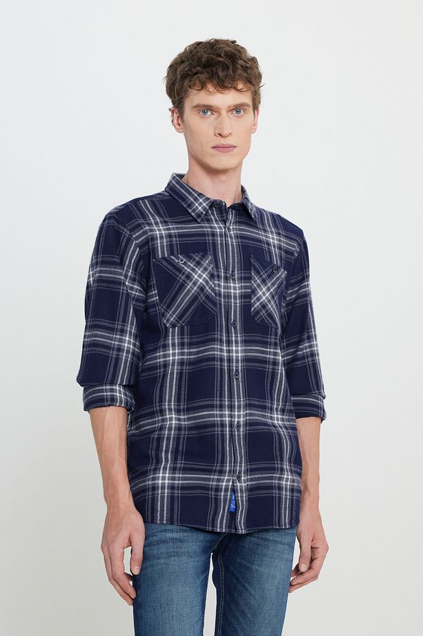 Regular Fit Normal Kesim %100 Pamuk Çok Renkli Gömlek - 1
