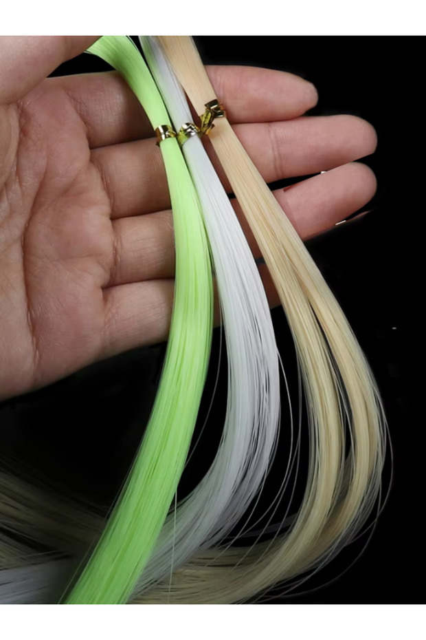 Fosforlu Glow Neon Uv Yeşil 40 Metre Poşet Çapari Simi, Jig Yapım Malzemesi - 9
