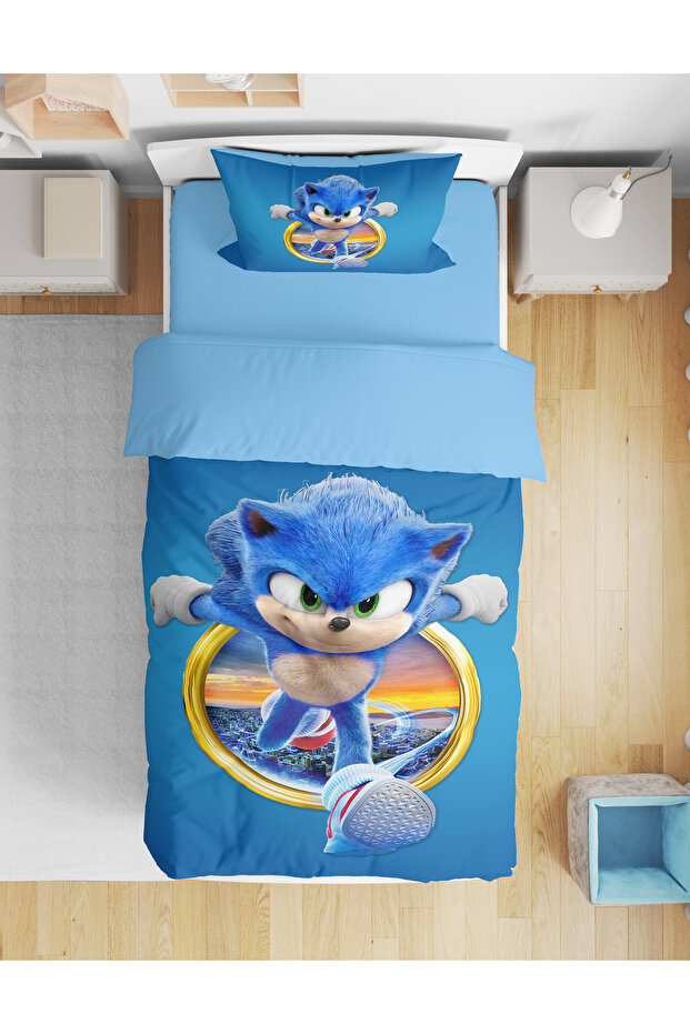 Sonic 3D Single Boy Bedding Set Without Sheets Teenager Bedding Set