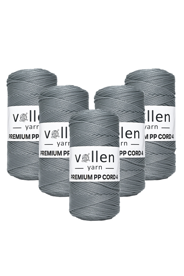 1000 gr Polyester Makrome Ipi,2mm 5'li Set, Makrame Ipi, Supla Ipi, Çanta Ipi,1150 Metre - 1