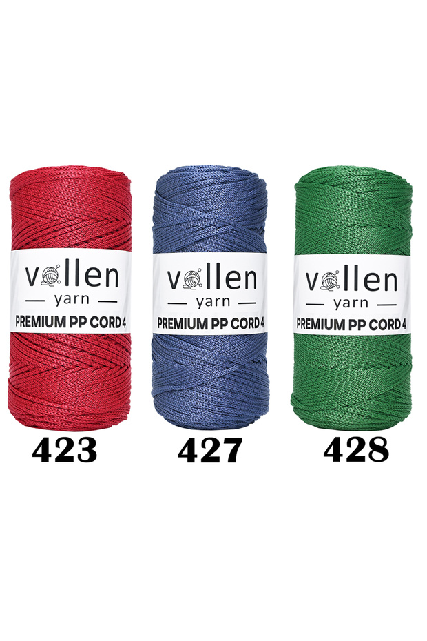 1000 gr Polyester Makrome Ipi,2mm 5'li Set, Makrame Ipi, Supla Ipi, Çanta Ipi,1150 Metre - 8