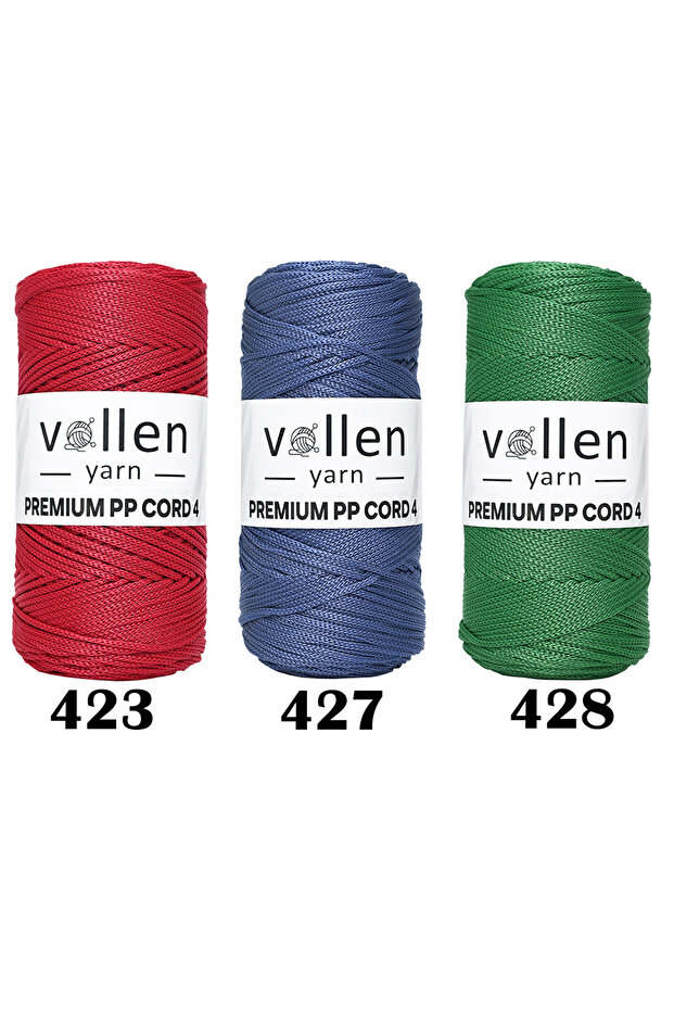 1000 gr Polyester Makrome Ipi,2mm 5'li Set, Makrame Ipi, Supla Ipi, Çanta Ipi,1150 Metre - 8