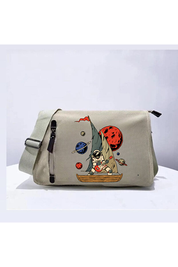 Mingalondon Free Astronaut Unisex Beige Messenger Bag