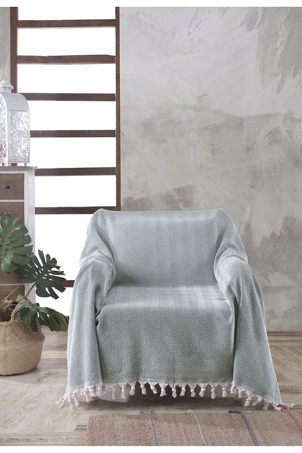 NATURAL BERJER KOLTUK ÖRTÜSÜ TEKLİ KOLTUK YEŞİL 160x160 - 1