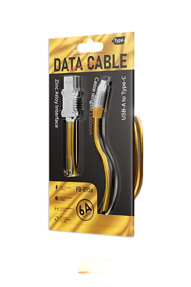6A Type-c to Usb Hızlı Şarj Kablosu 1.5 mt - Yüksek Kalite - 5