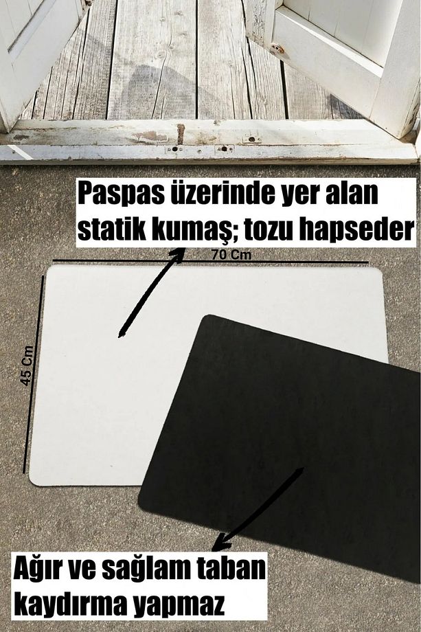 Sarı Arılar, Arı Desenli Kapı Önü Paspası, İç ve Dış Kapı Önü Paspası, Dijital Baskı Paspas - 2