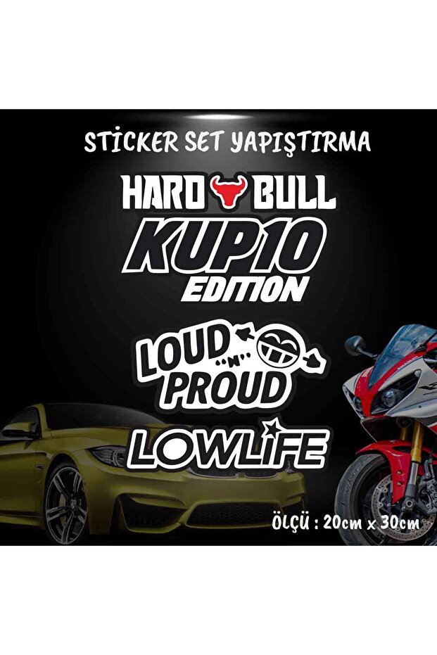 Coupon Hard Sticker Set for Car and Motorcycle