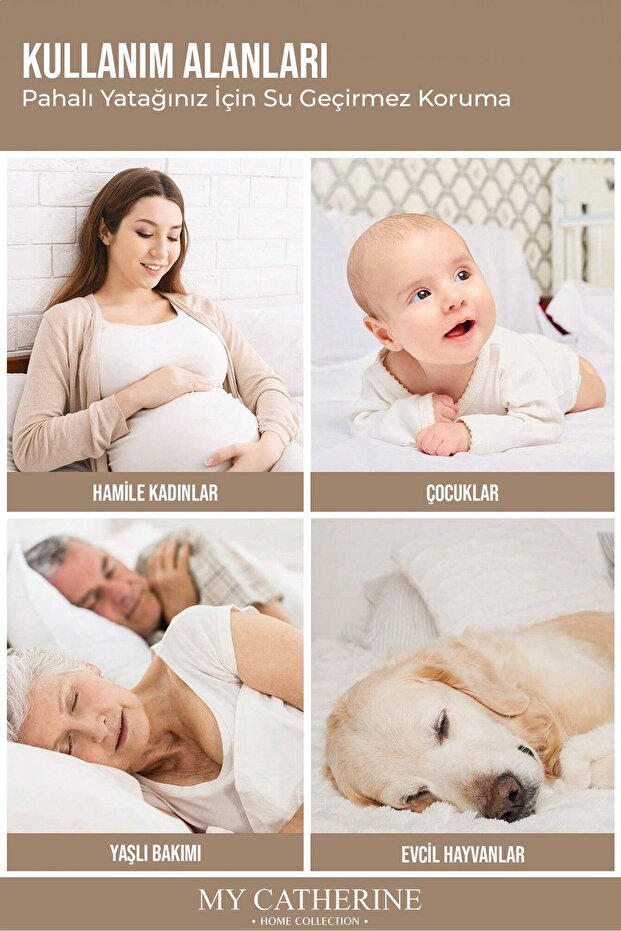 Sıvı Su Geçirmez Kapitone Fitted Full Kenar Tek Kişilik Çift Kişilik Bebek Çocuk Yatak Alez - 7