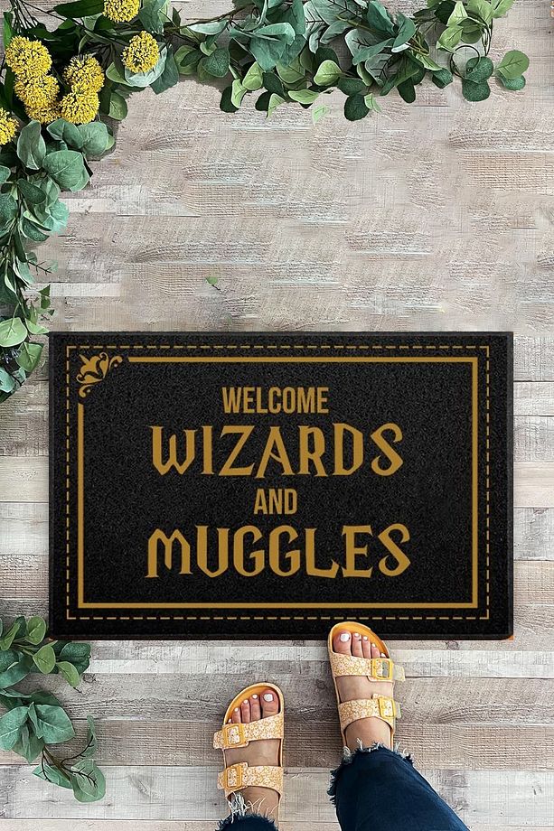 Harry Potter, Siyah Kapı Önü Paspas, İç ve Dış Dijital Baskı Kapı Önü Paspası - 1