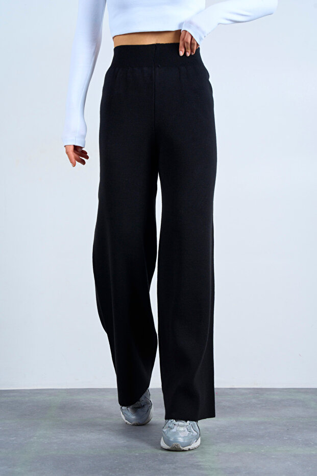 Women's High Waist Basic Knitwear Trousers
