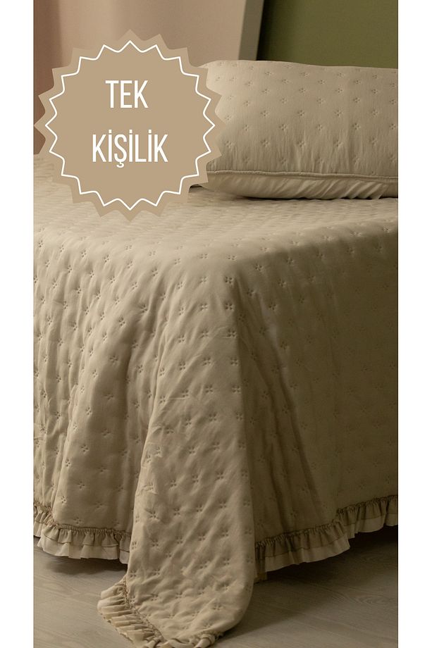 Vintage Tek Kişilik Yatak Örtüsü - 1