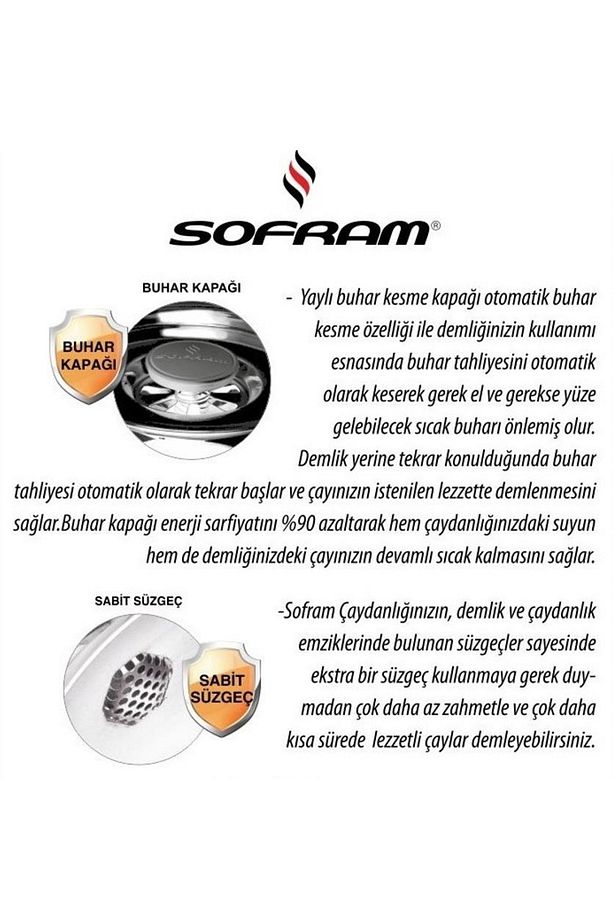 Soft Buhar Kapaklı Çelik Çaydanlık - Büyük - 4