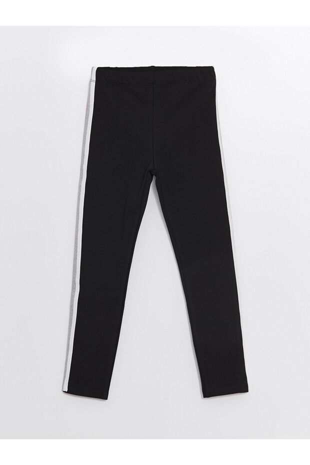 Basic Girls' Leggings with Elastic Waist - W4Fn67Z4