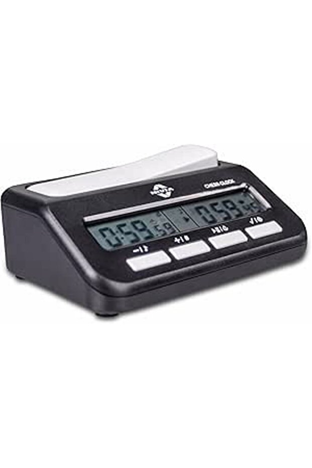 329 ساعة شطرنج بلاستيكية سوداء - 1