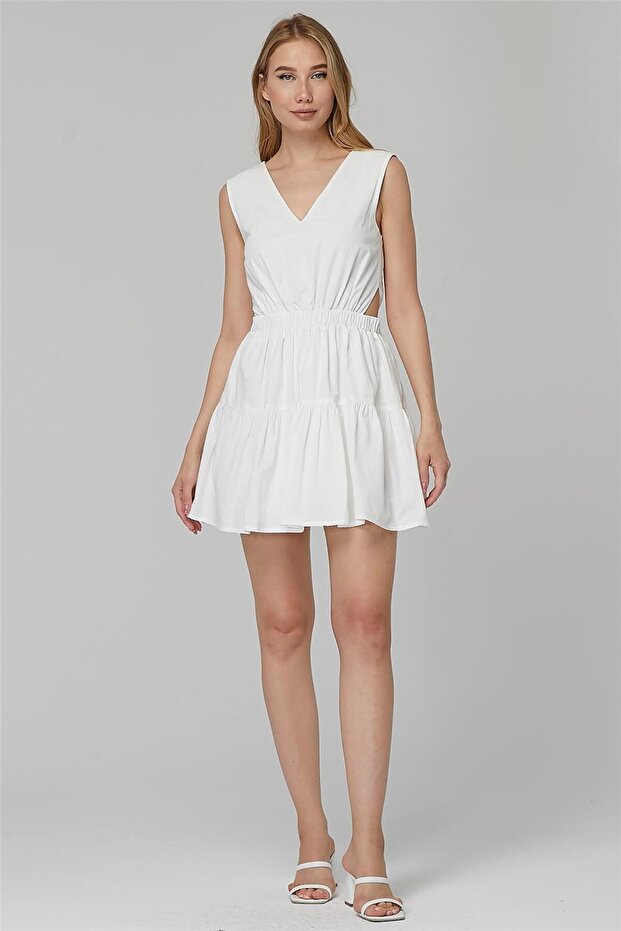 Φόρεμα ελαστική μέση - 1