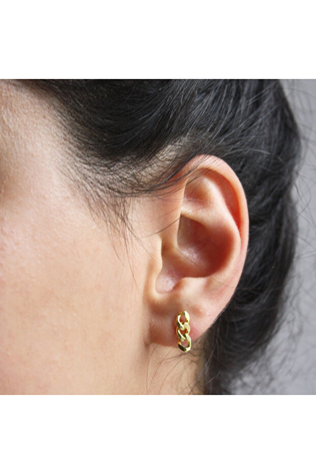 Mini Retro Chain Küpe - 2