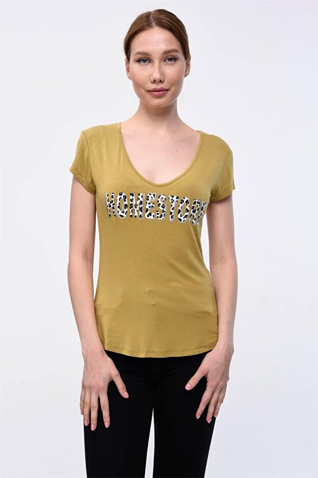 Home Store Baskılı Tshirt - 1