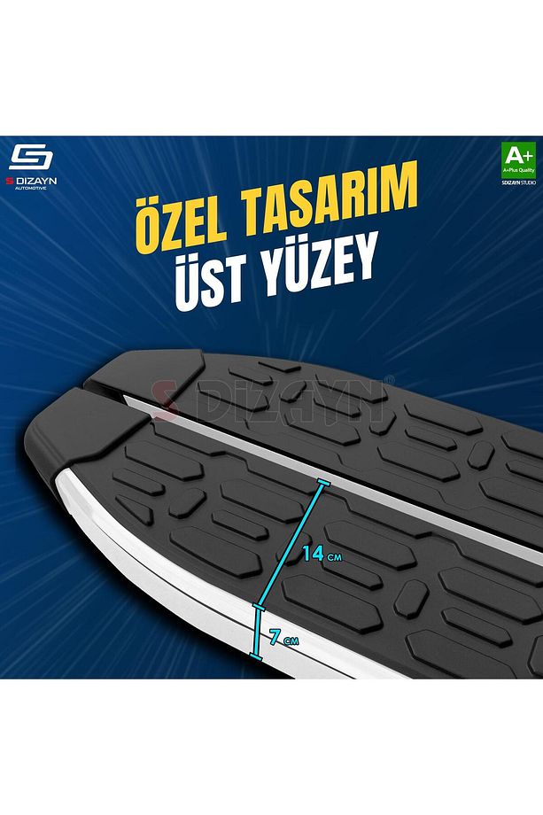S-dizayn Ssangyong Torres Evo Krom Yan Basamak 183 Cm 2023 Üzeri A Kalite Ss-to1-ybs-ev-ka-183 - 3