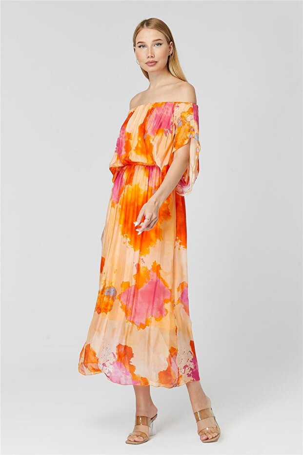 İpek Degrade Elbise - 2