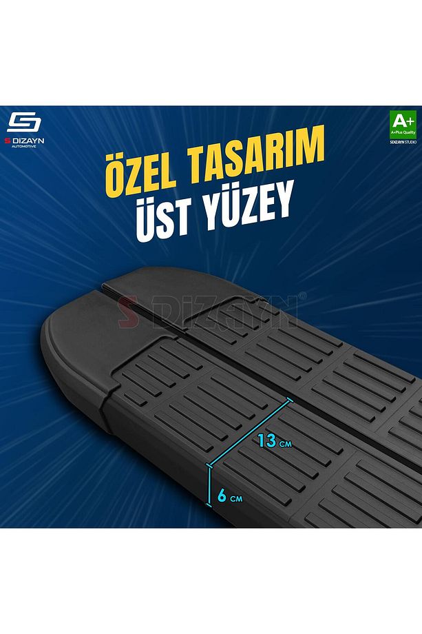 S-dizayn Fiat Fiorino S-line Siyah Yan Basamak 173 Cm 2008 Üzeri A Kalite Fı-fı1-ybs-sl-sa-173 - 3