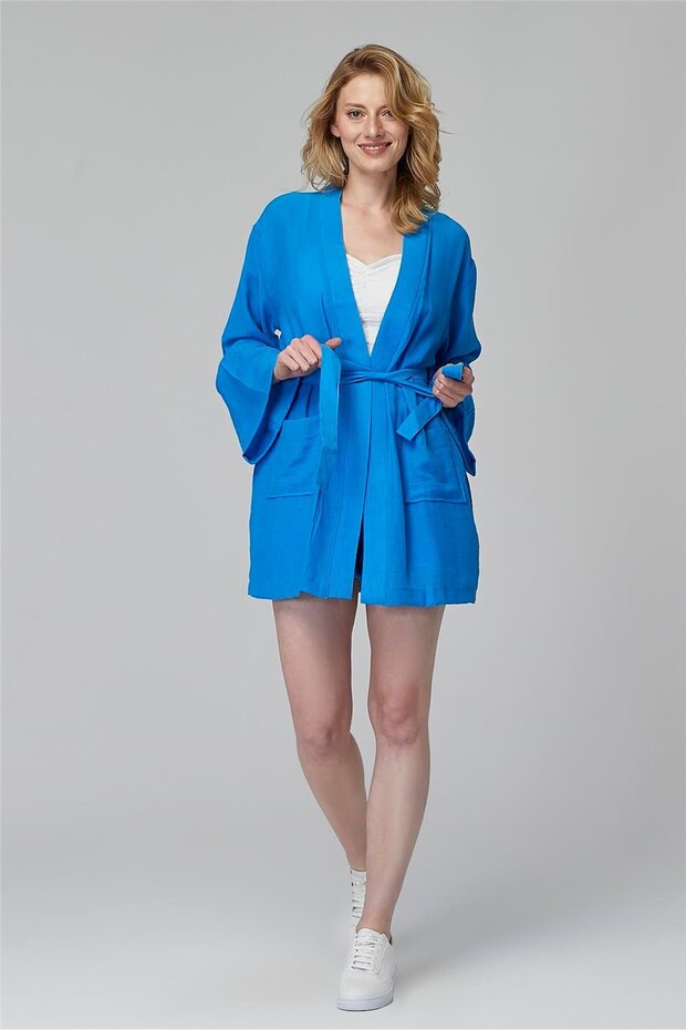 تونيك بحزام مع جيوب - 3